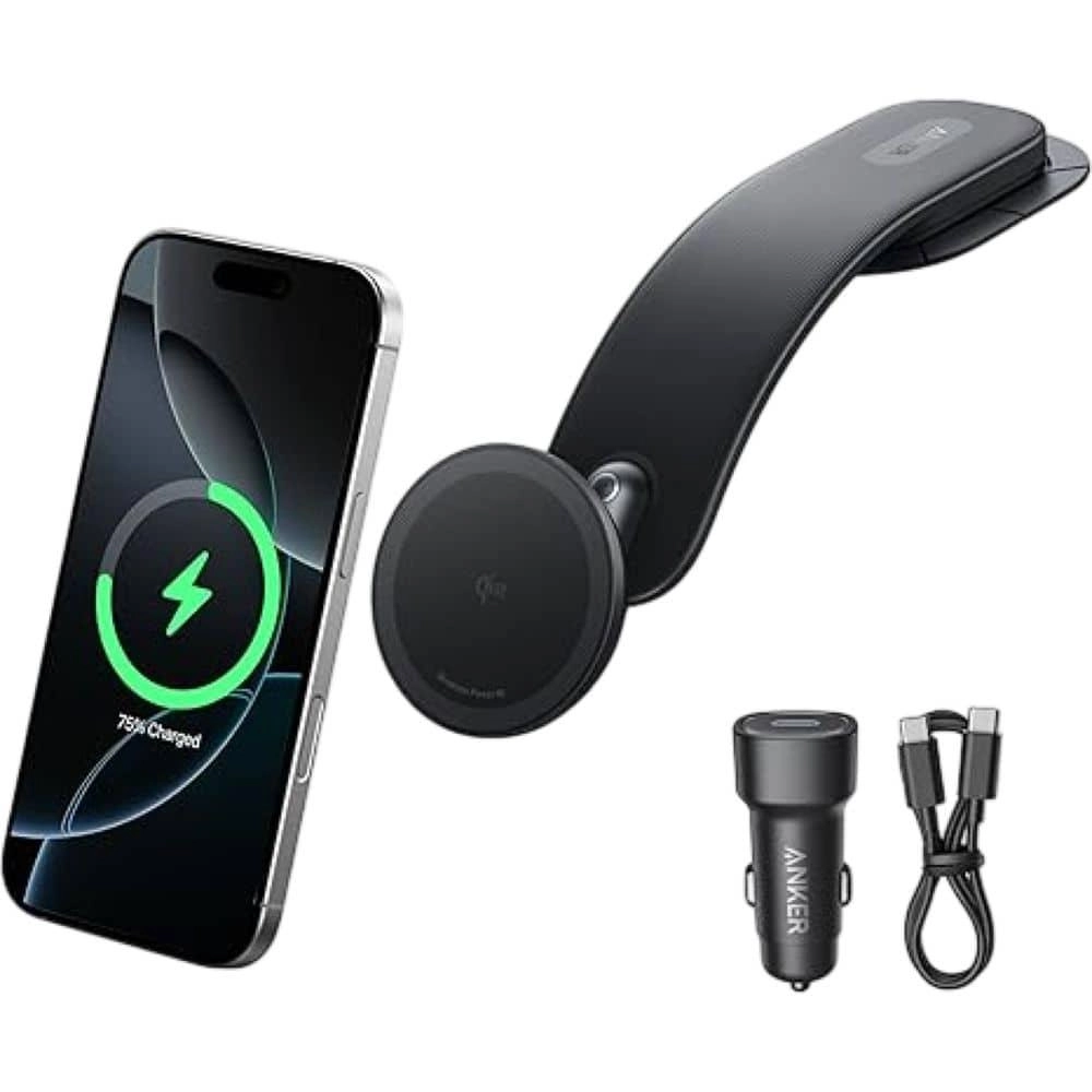 Qi2 Magnetic Wireless Car Charger - 15W MagSafe