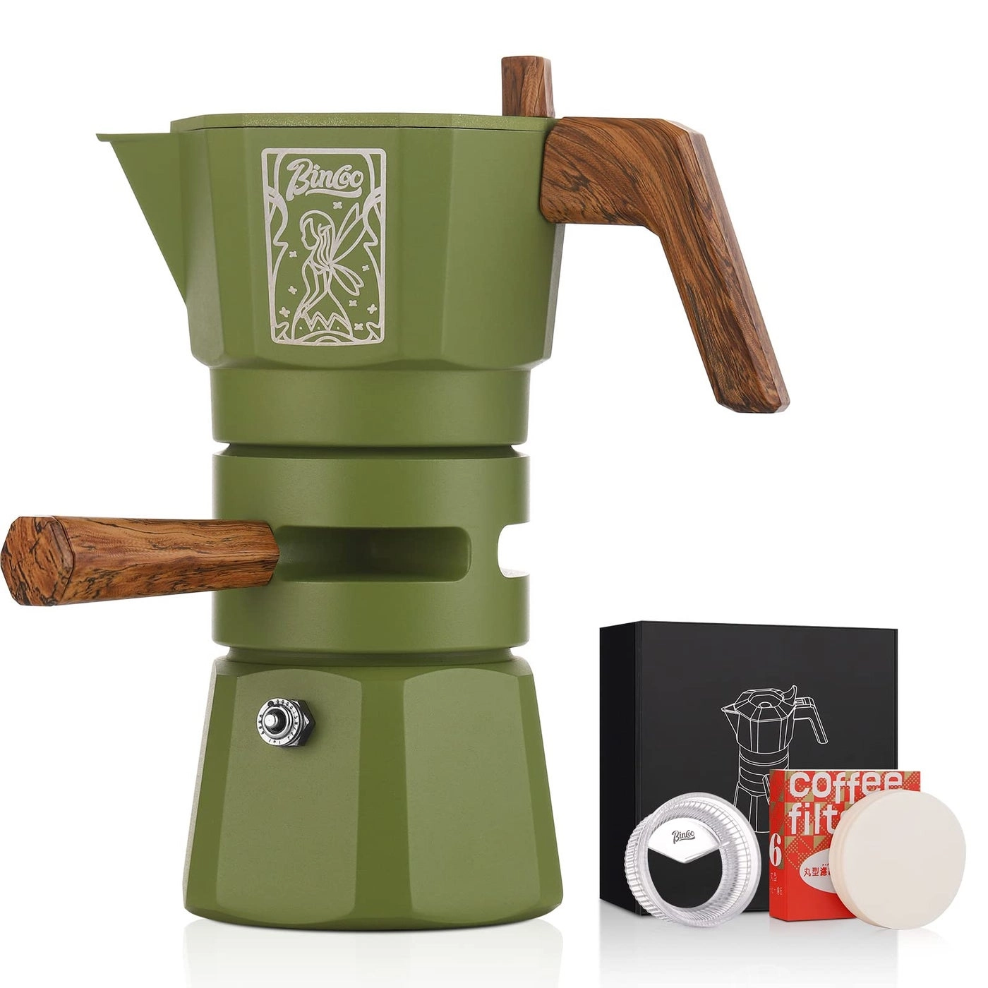 Bincoo Moka Pot - Double Valve Thermostat Extractor