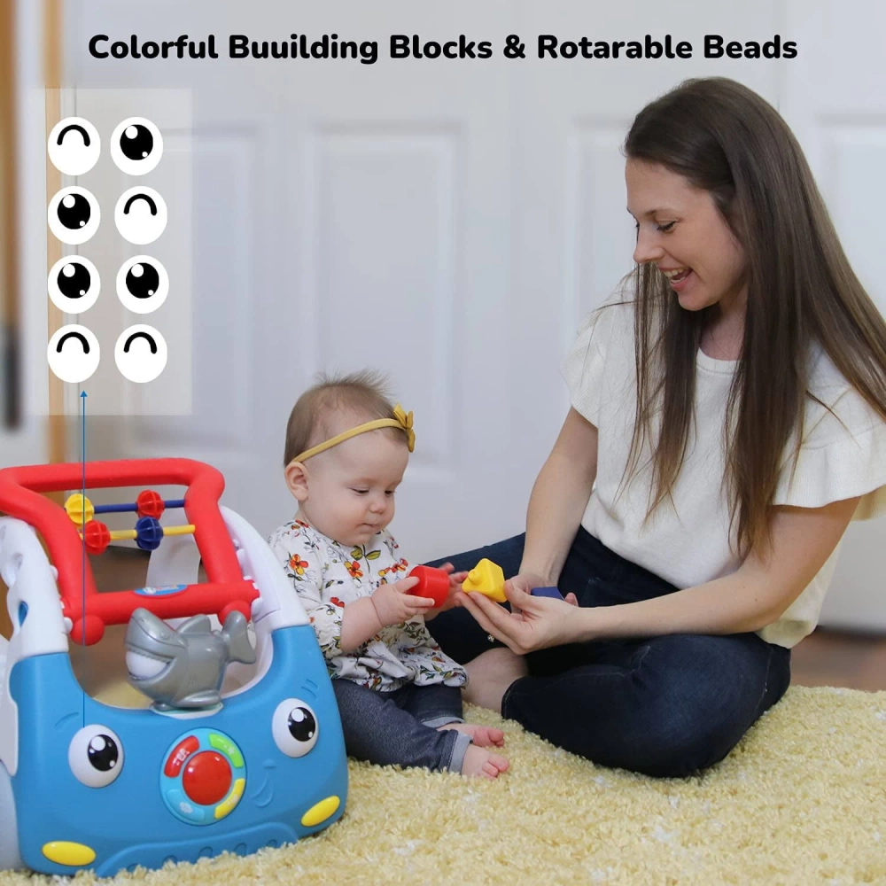 Baby Learning Walker - 3-In-1 Activity Toy Car Pink