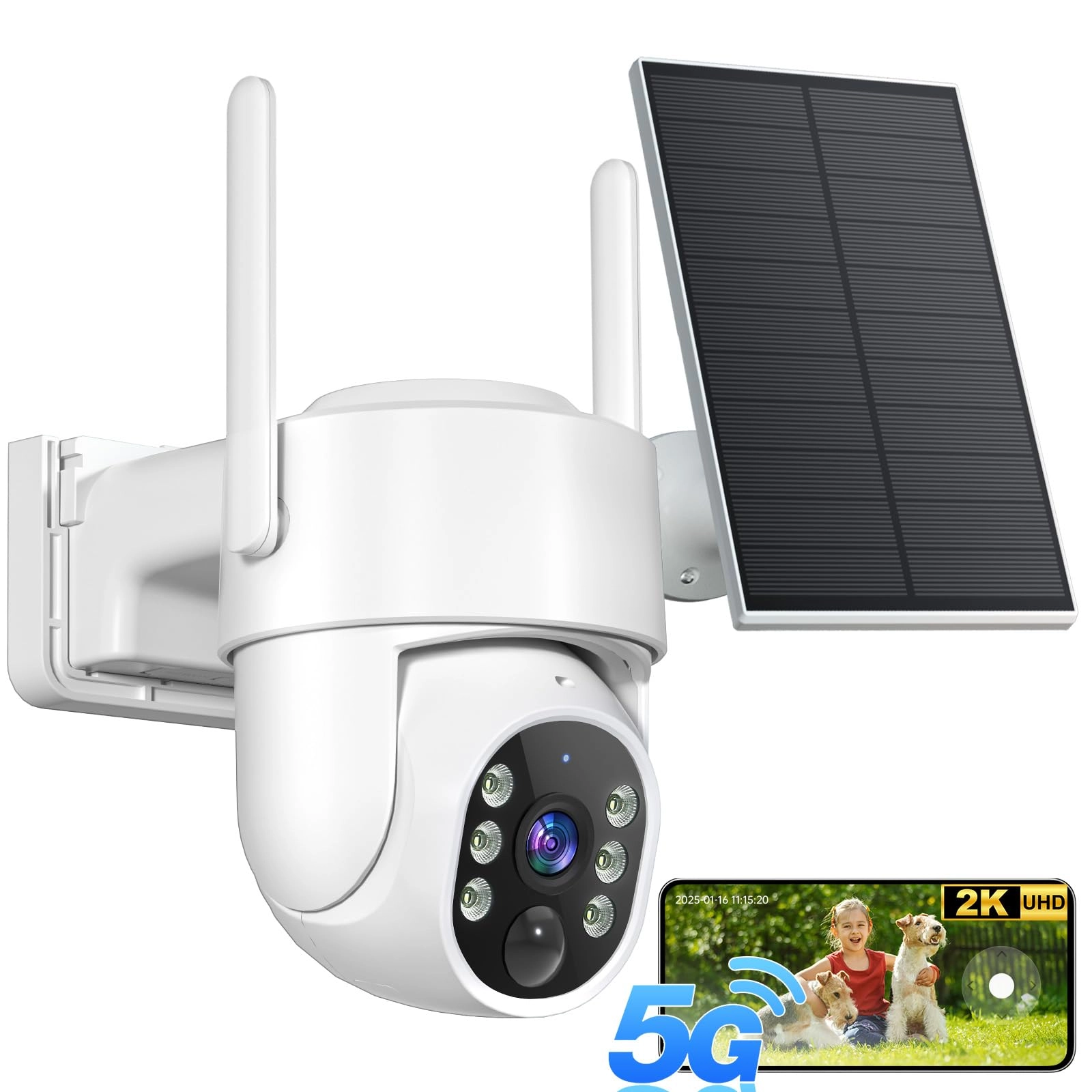 Gianteye light bulb security camera 2K Pack