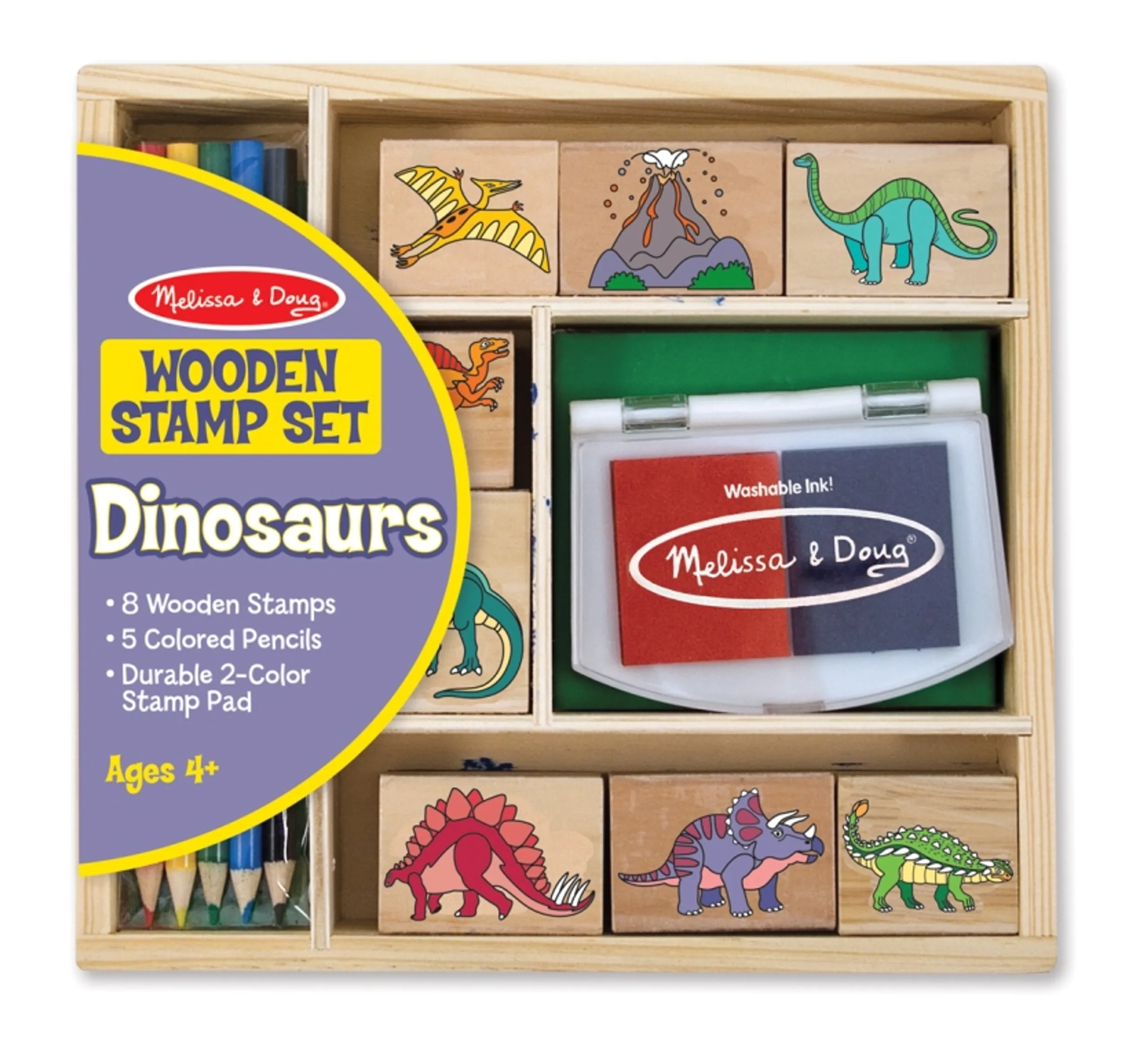 Melissa & Doug Dinosaurs Stamp Set - 3 years+