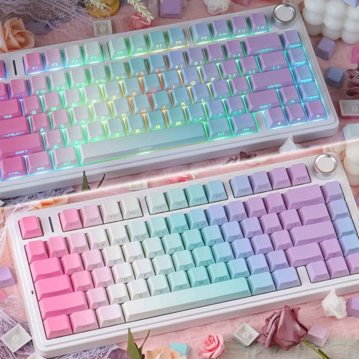 PBT Keycaps - Auxiliary, RF