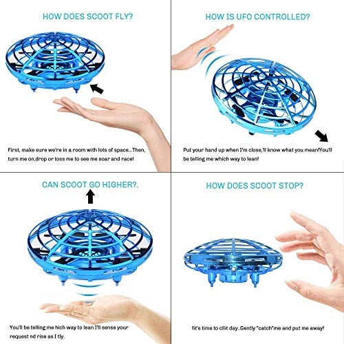 Mini UFO Flying Ball - Blue Gesture Control
