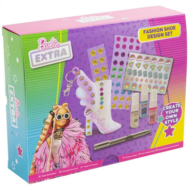 Barbie Extra Fashion Shoe Design Set - 6 Years and Above
