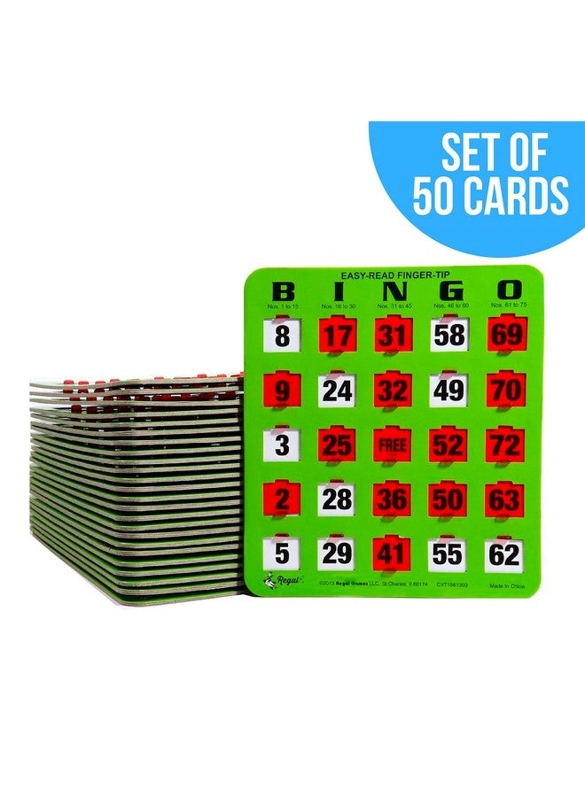 Bulk Bingo Cards - Sliding Windows Reusable Large Print