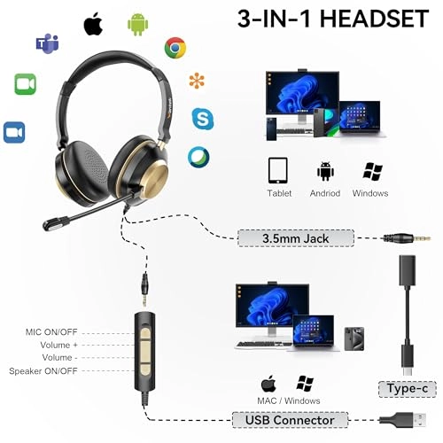 USB Wired Headset