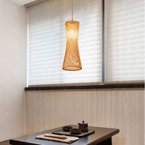 Handmade Bamboo Chandelier - Warm