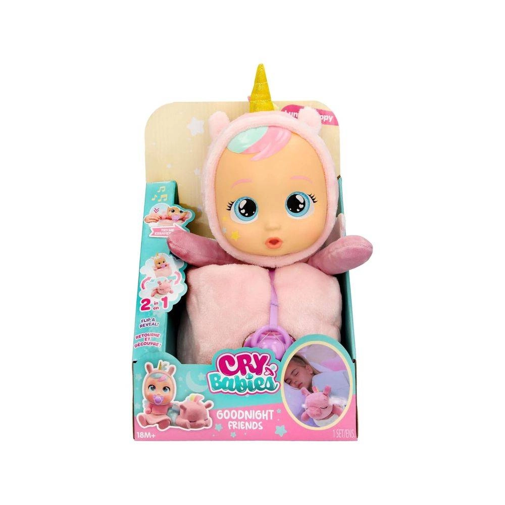 CRY BABIES Luna & Poppy Reversible Baby Doll - Lights 4 Lullabies Ages 3+