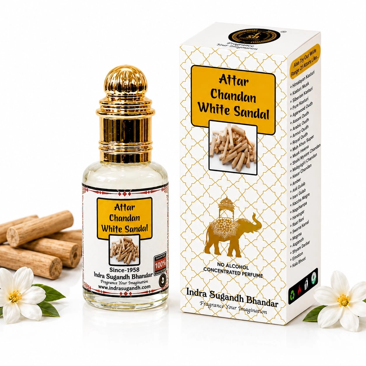 INDRA SUGANDH BHANDAR Attar Ruh Khus - 12ml