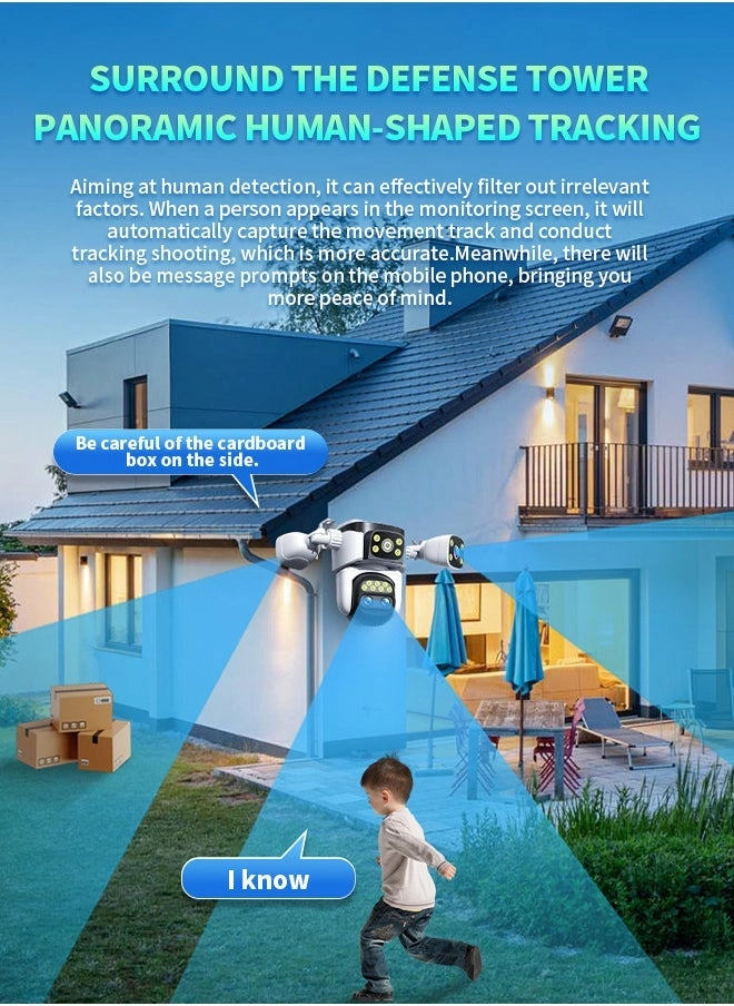 Night vision outdoor WIFI camera 10K