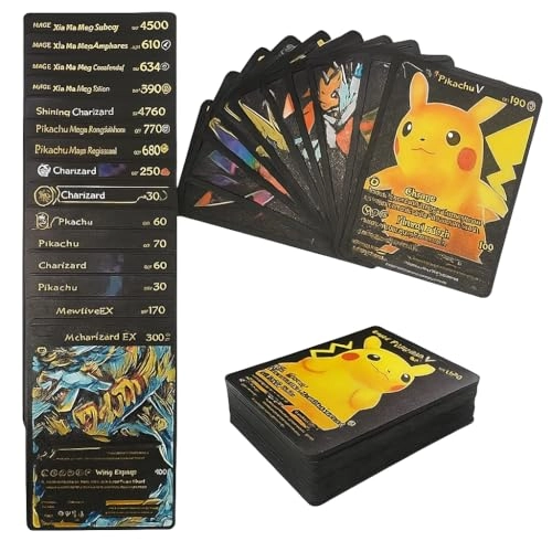 Pokémon Gold Foil Cards Pack - English 55pcs