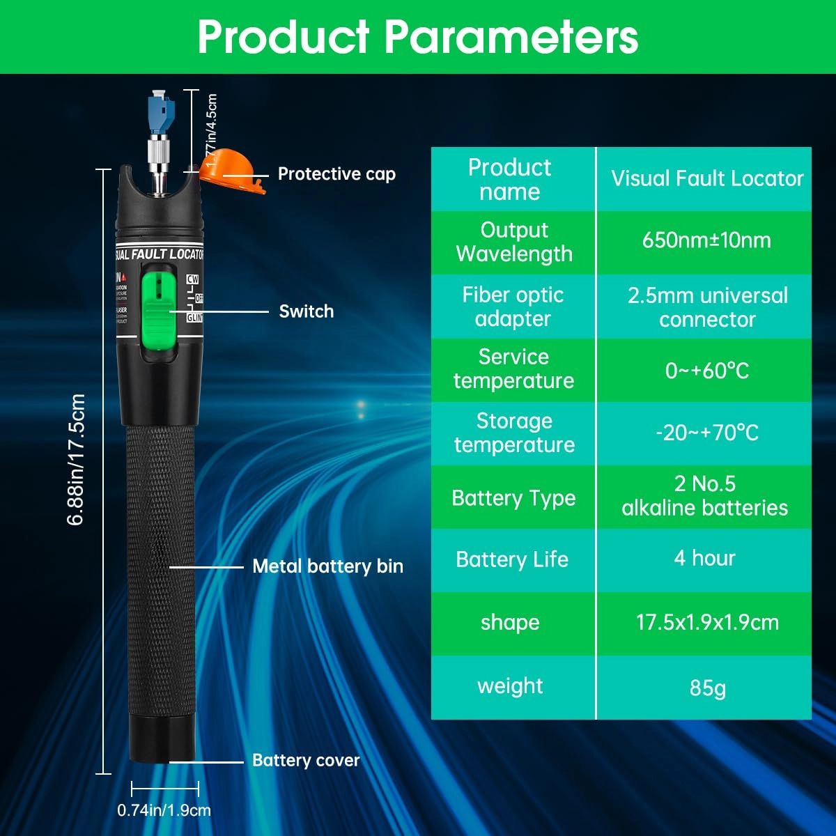 Fiber Visual Fault Locator - LC/FC/SC/ST