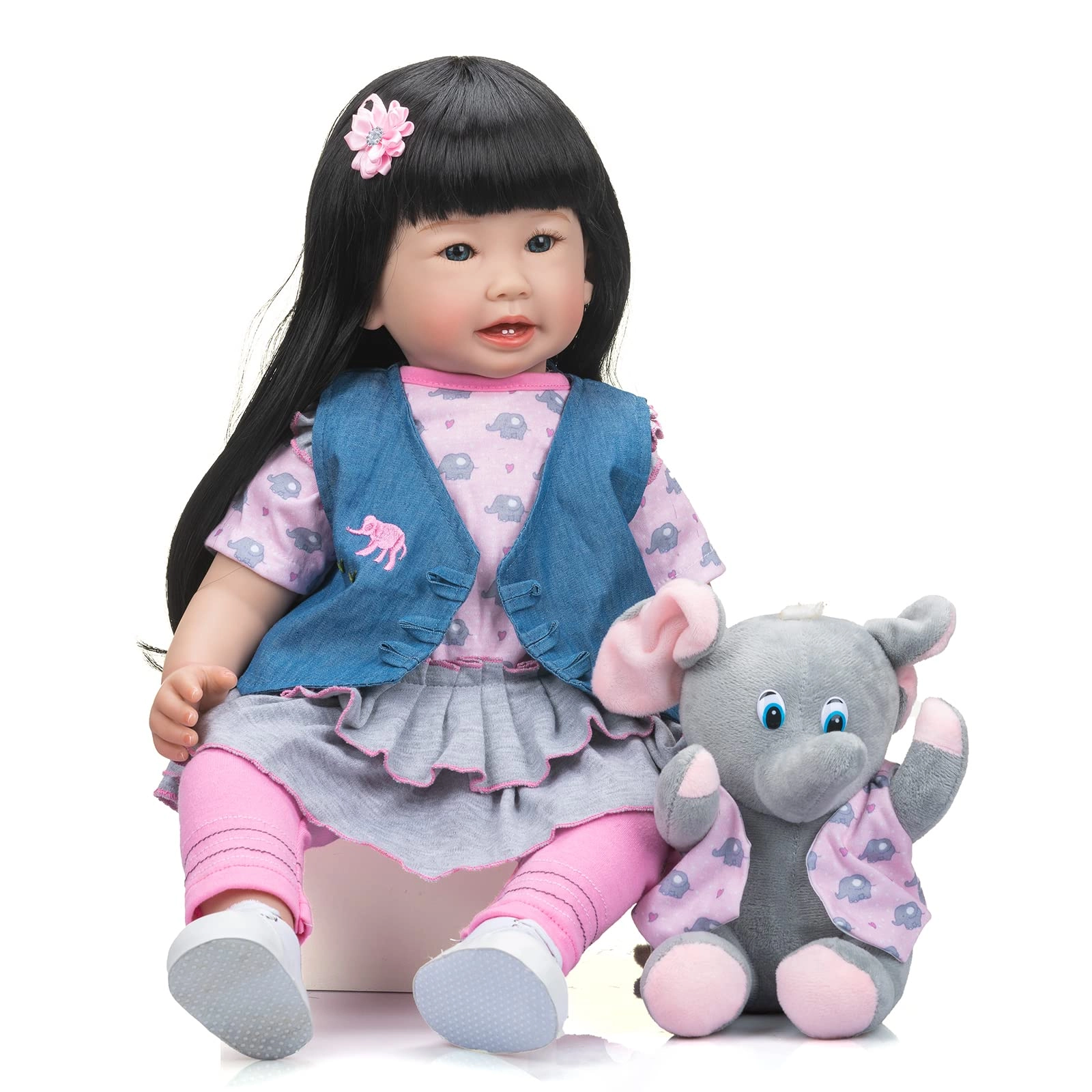 Enjoy with Love Princess Teegan Reborn Girl Doll - 24 Inch Silicone vinyl Ages 3+