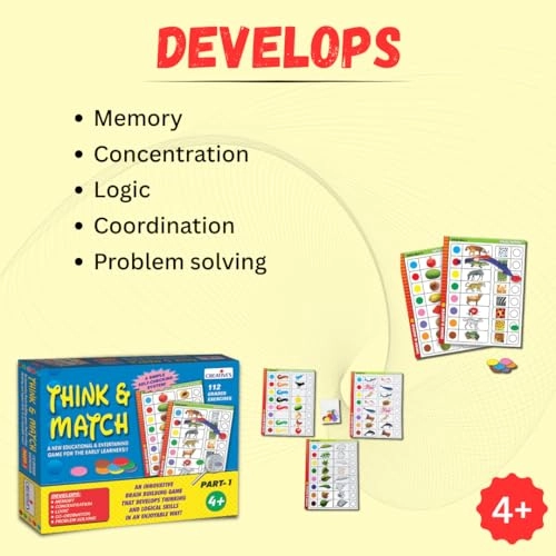 Think & Match Part-1 - 4 - 6 years 112 pieces