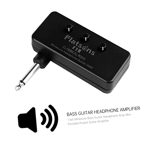 Miniature Headphone Guitar Amp - Black Portable 2 AAA
