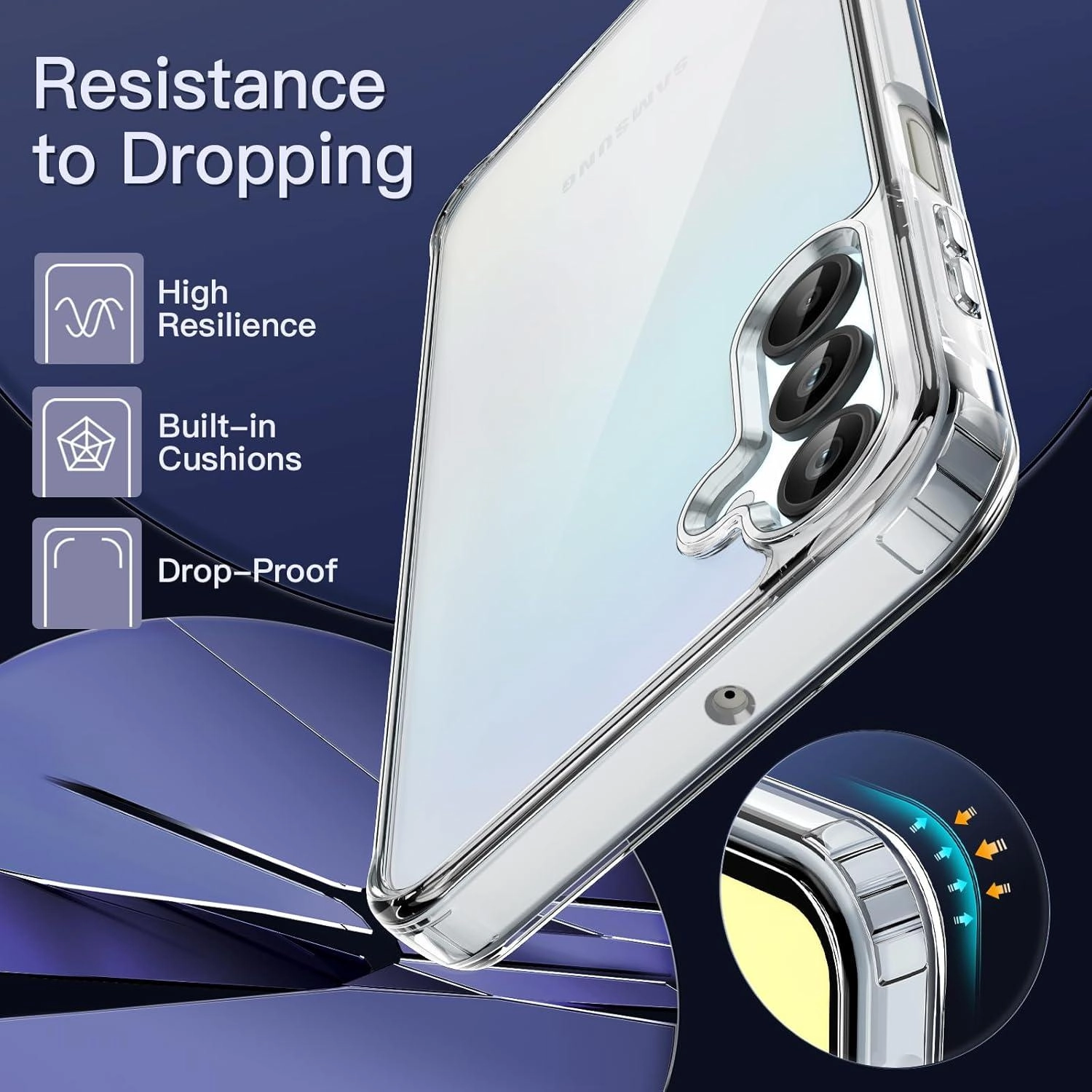 Case with Screen Protector for Samsung Galaxy A55