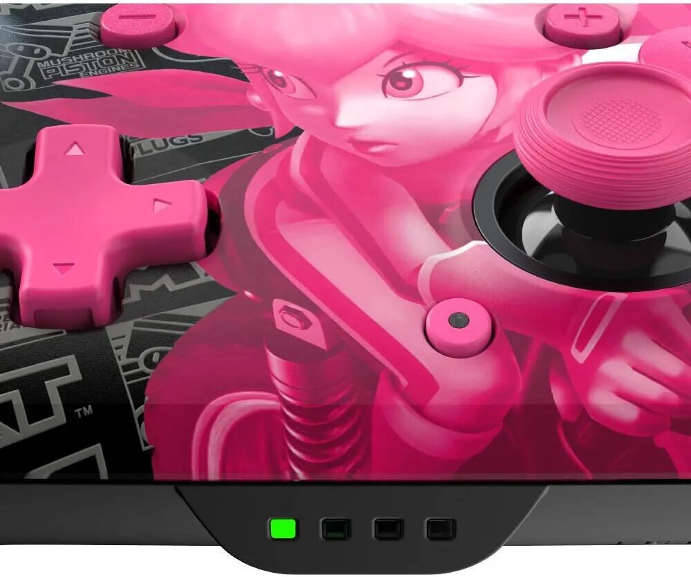 Nintendo Switch Rematch Glow Wireless Controller Peach