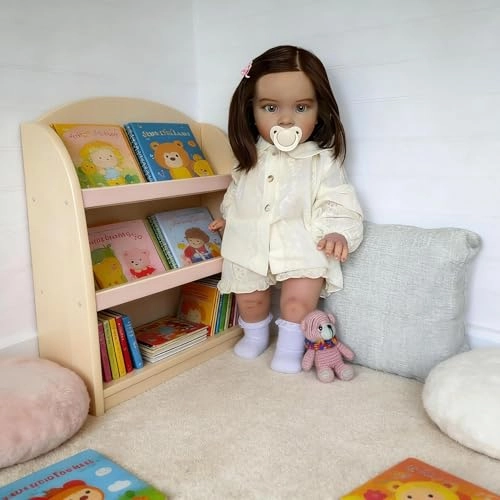 Pippa Reborn Baby Doll - 26 inch Cotton Vinyl Hand-rooted Curly Hair Ages 3+