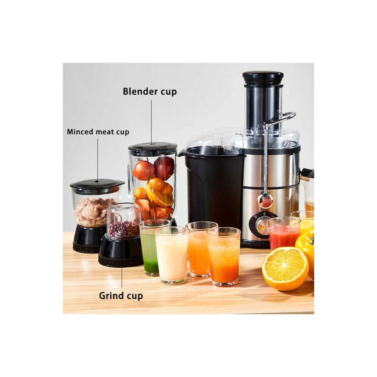 4-in-1 Juicer and Blender System - 4000W