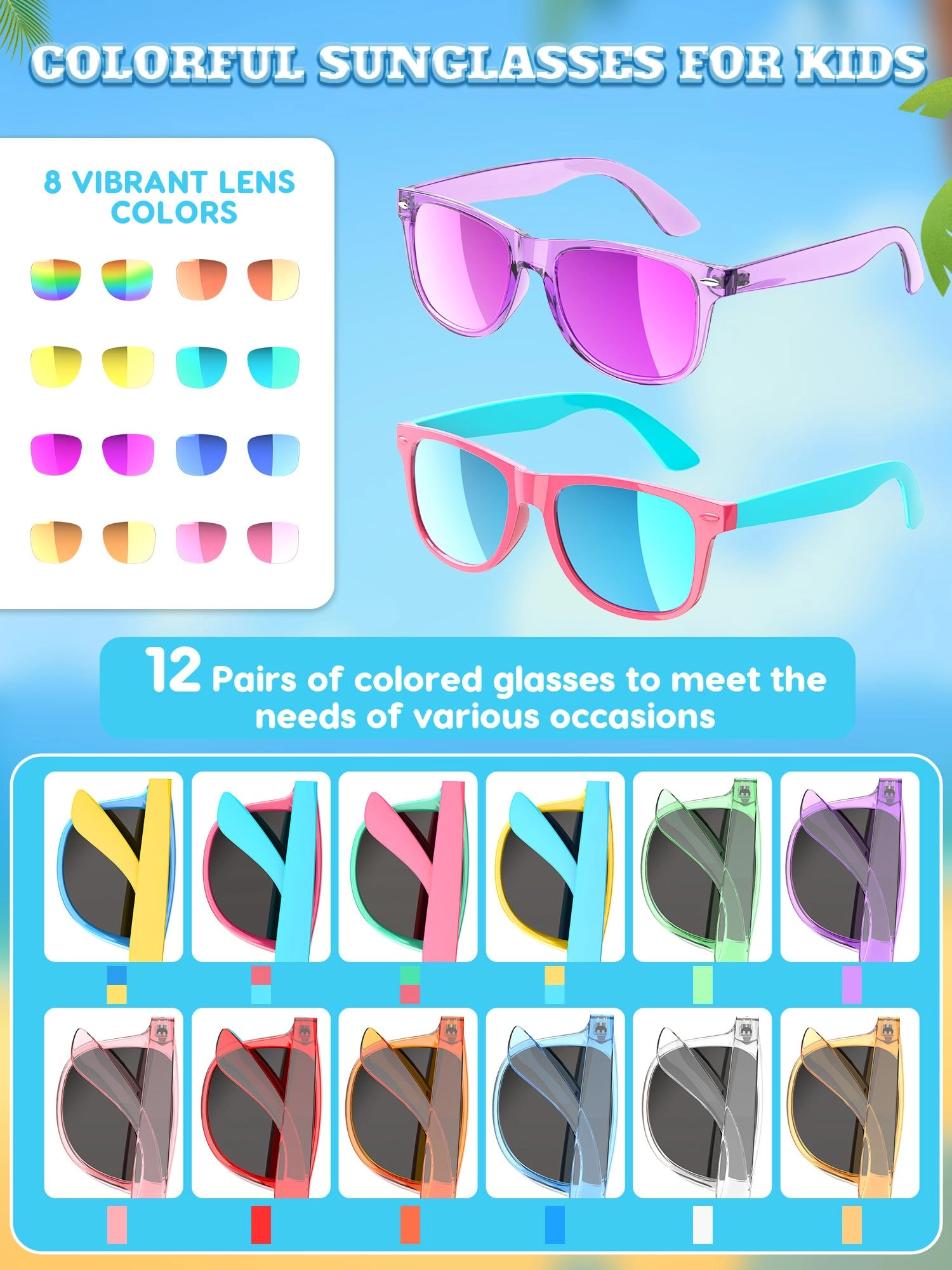 Kids Sunglasses - Red