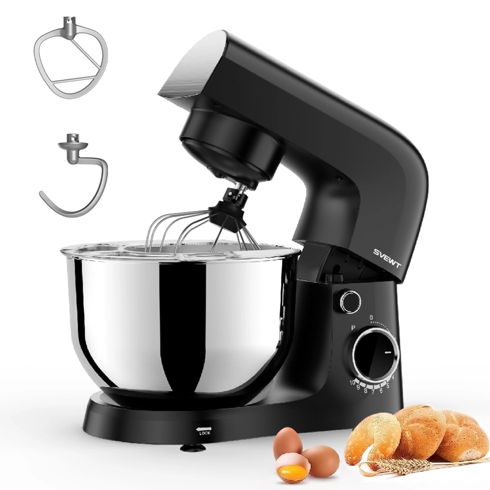 Fawoonu Stand Mixer - 5.5L5Qt 1500W