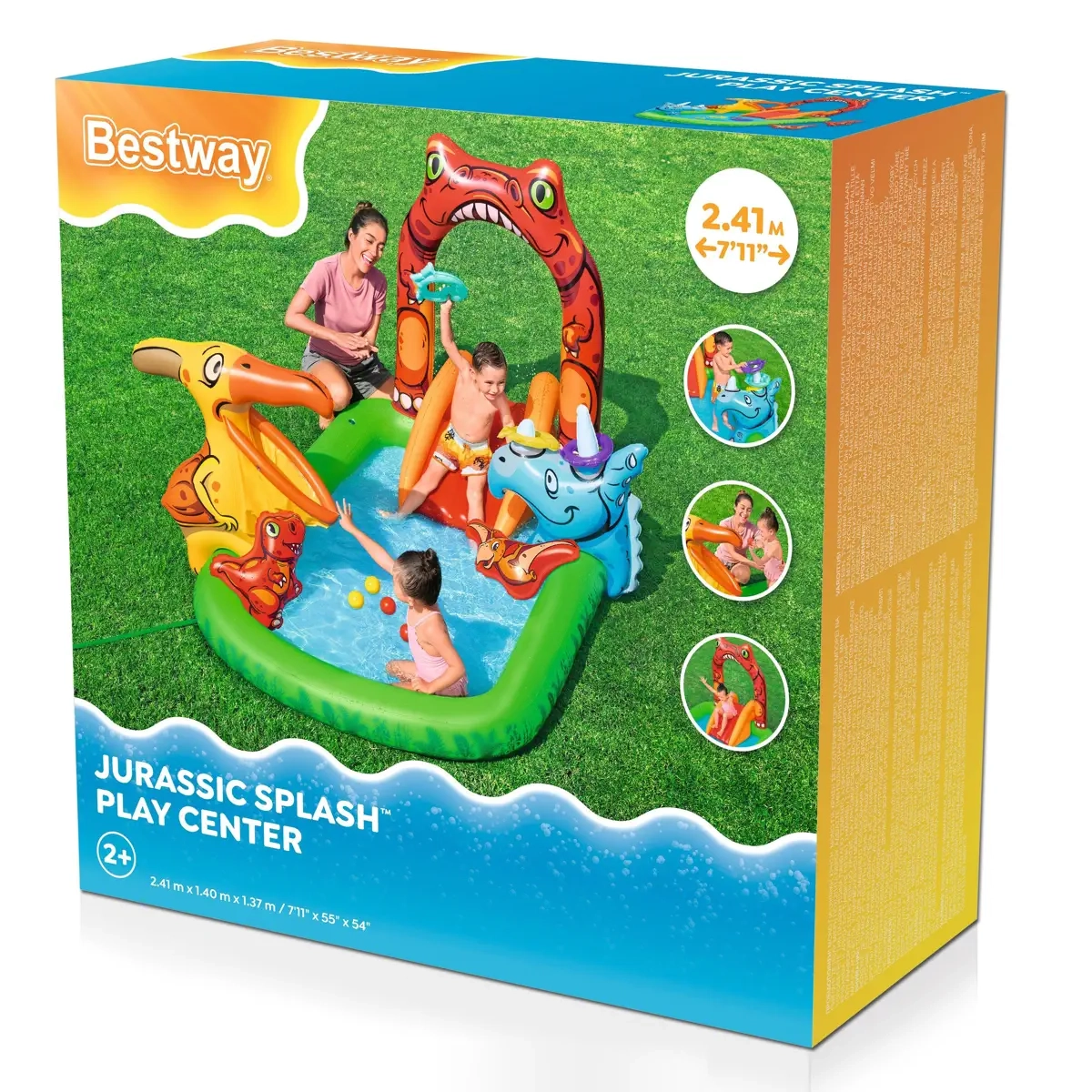 Jurassic Water Play Center - Multicolor 2.41 x 1.4 x 1.37 cm