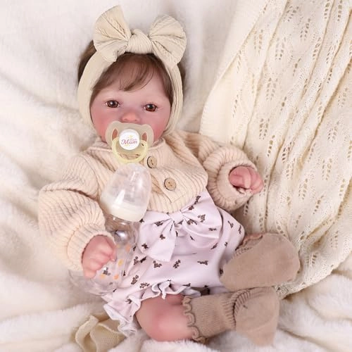 Reborn Baby Doll - 17 Inch Vinyl Cotton Girl Ages 3+