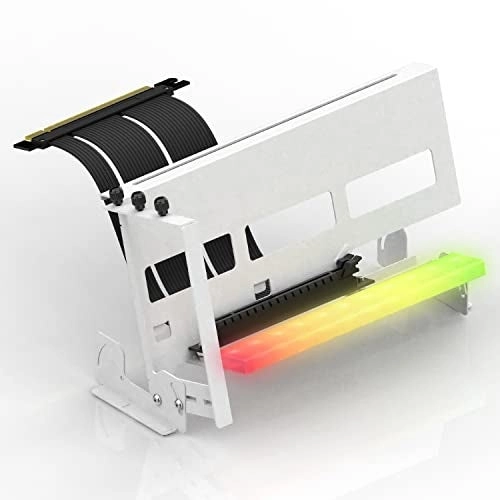 EZDIY-FAB PCIe 4.0 GPU Mount Bracket - ARGB LED Multi-Angle Riser Cable