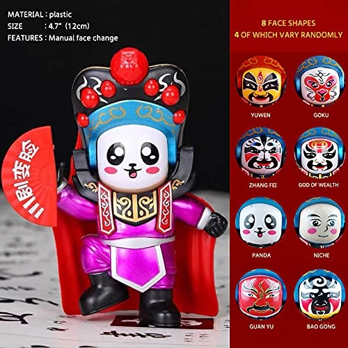 Sichuan Opera face-changing doll - Green panda 4 faces