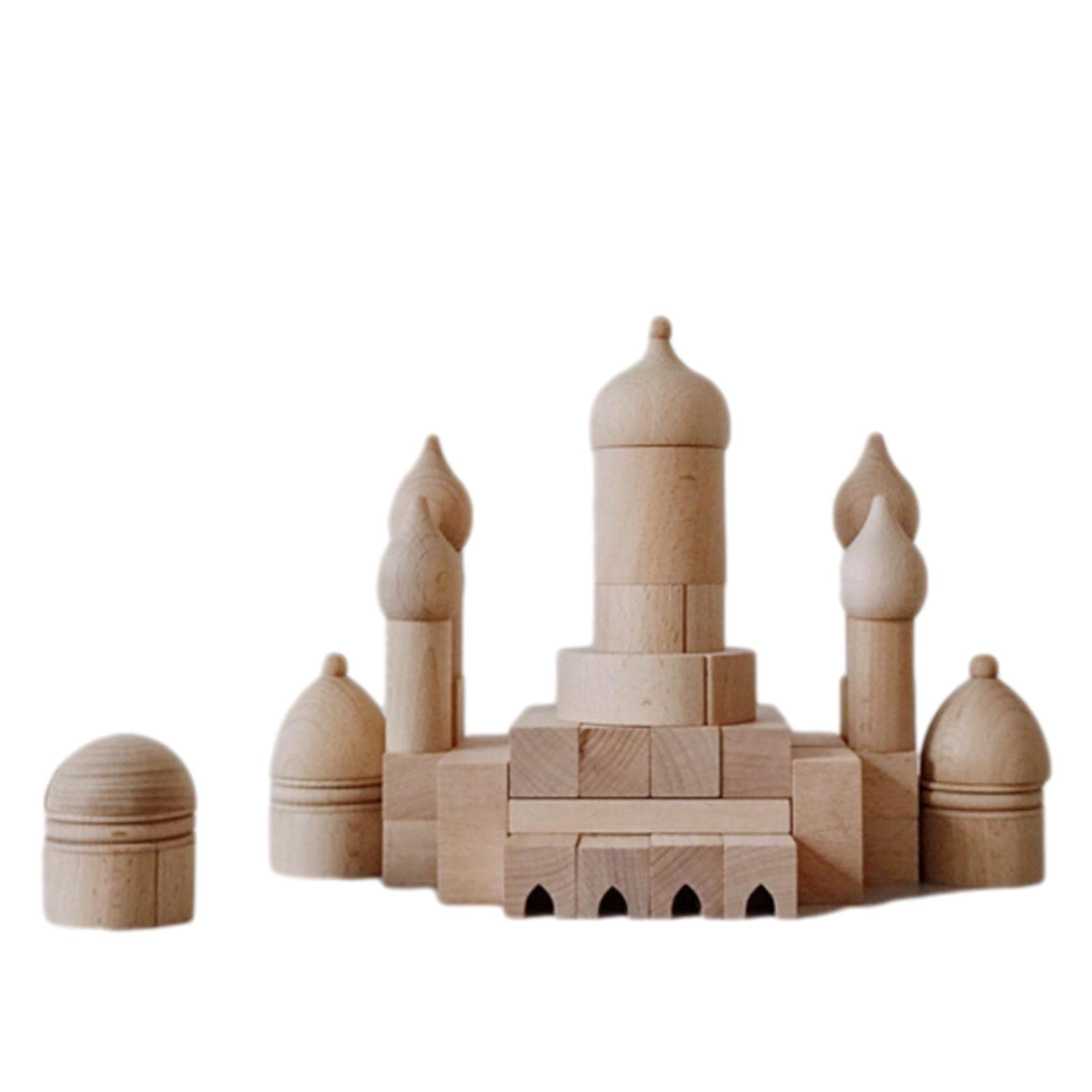 GGOOT Wooden Castle Building Blocks - 1pcs