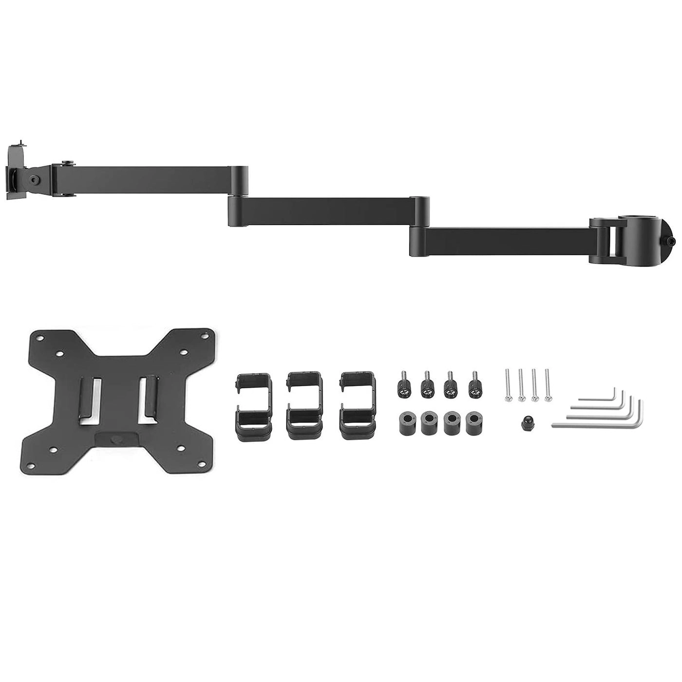 Gas Spring Desk Mount - 35 inch VESA 75 and 100