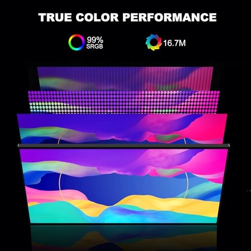 Portable Touchscreen Monitor - FHD 1080p 18.5 Inches