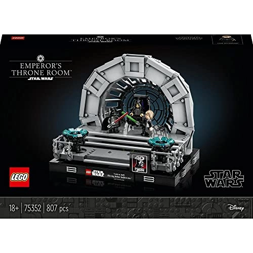Star Wars Emperor's Throne Room Diorama (75352) - 40th Anniversary Luke Skywalker and Darth Vader Minifigures
