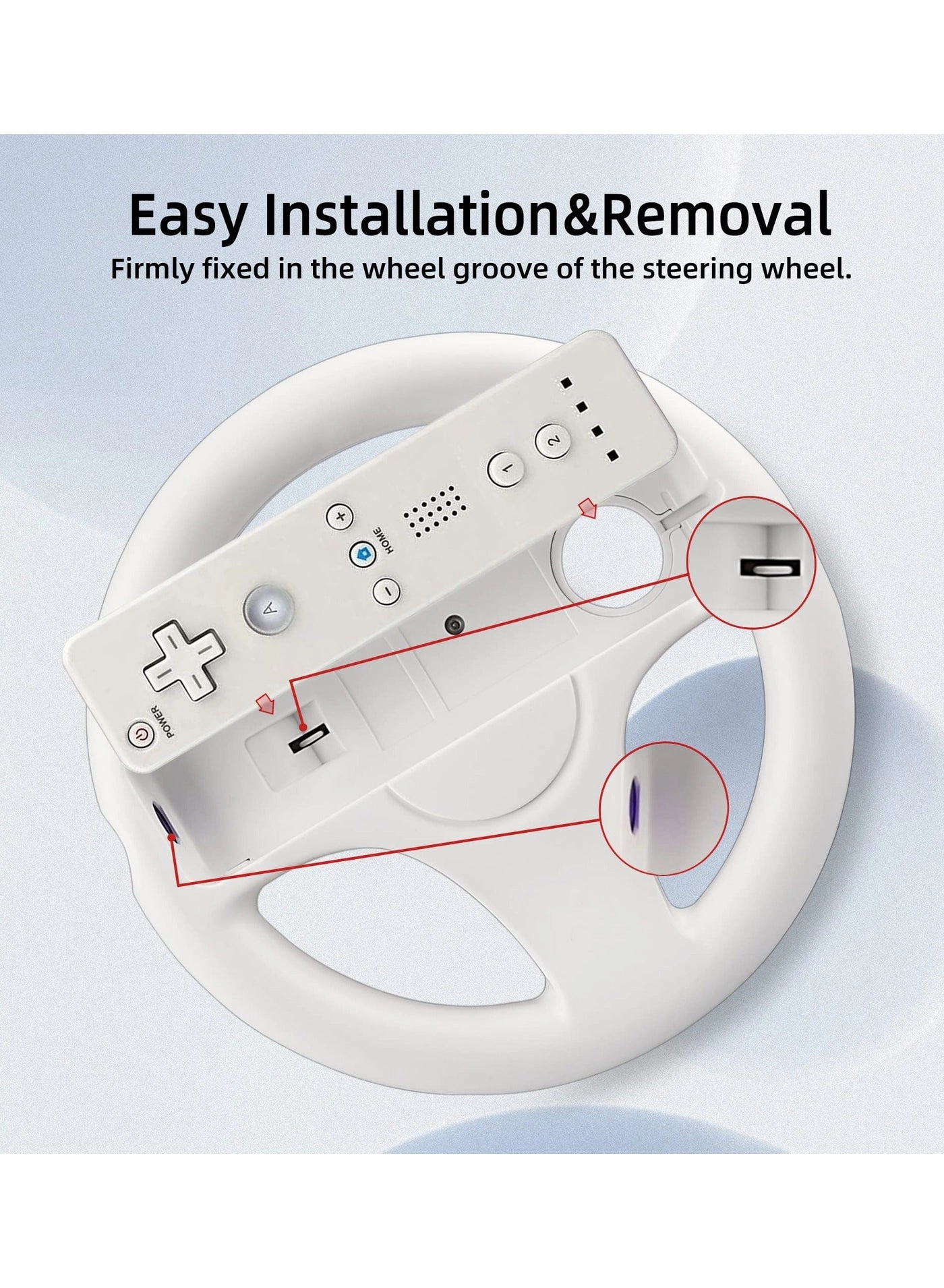 Steering Wheel Racing Wheel - Wii/Wii U 2 Pack