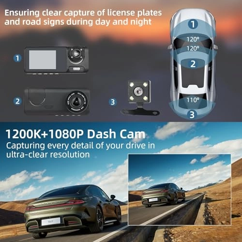 Dash Cam - 2K + 1080P