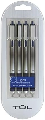 MZA STORES Retractable Gel Pens - 4/pk 0.5mm