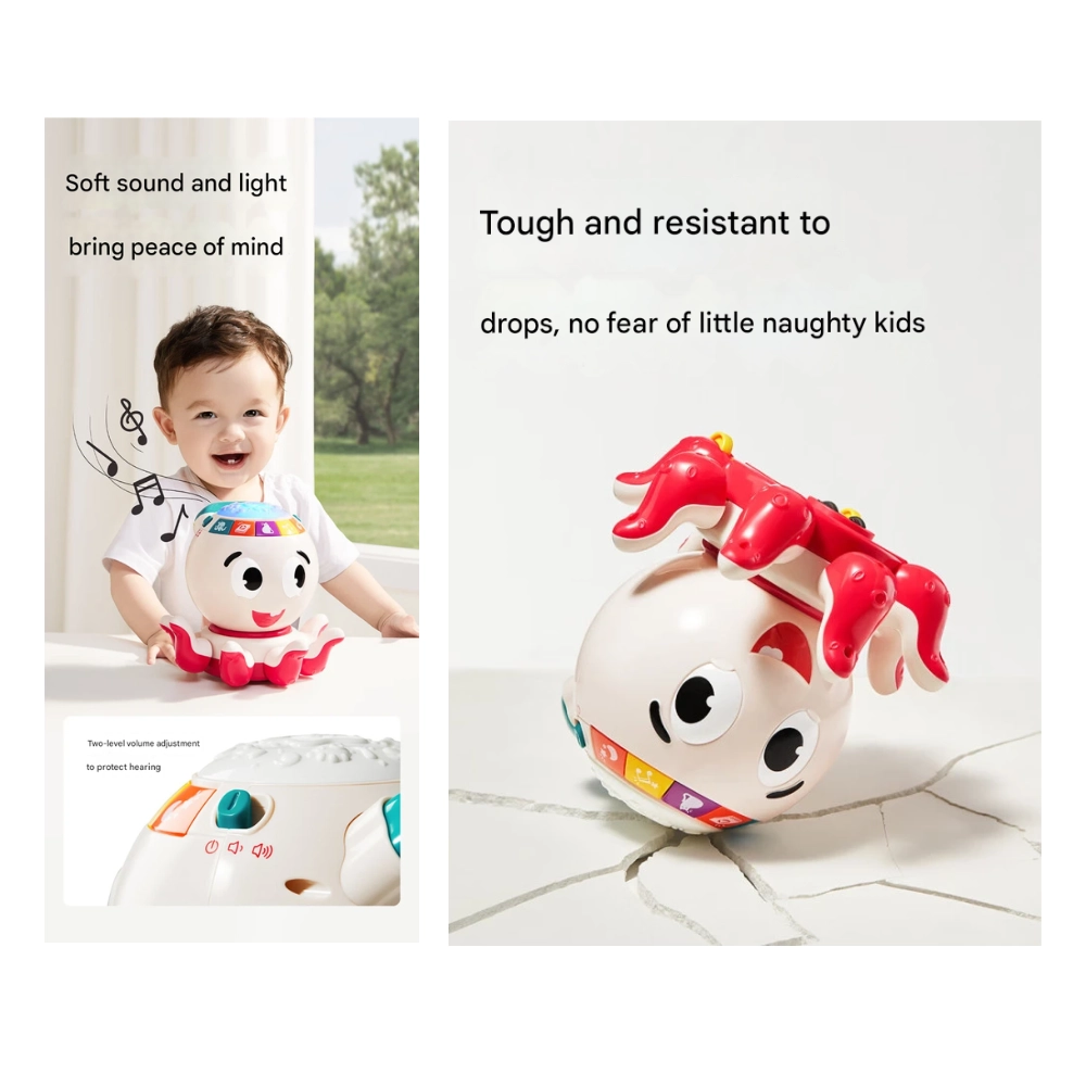 Musical Moving Chasing Octopus - Suitable for 6 Months & Above.