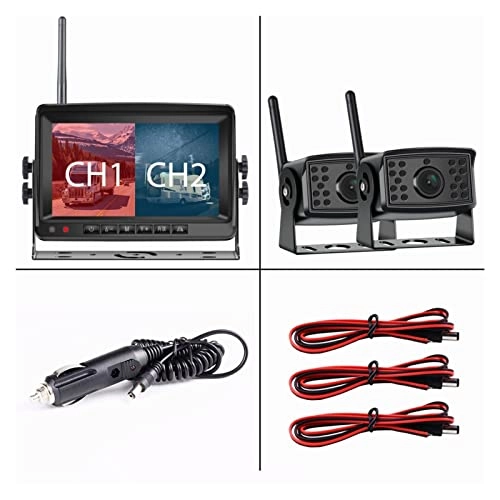 Car DVR Monitor - 7-inch IPS Wireless + Backup Camera - Night vision 1280*720