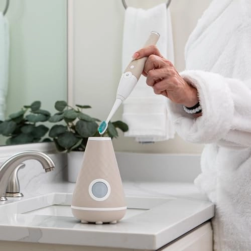 UV Sanitizing Sonic Toothbrush - Dual Speed Sandstone