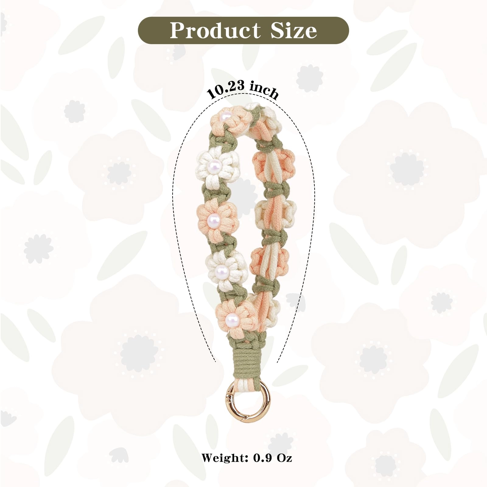 Boho Macrame Keychain - Car