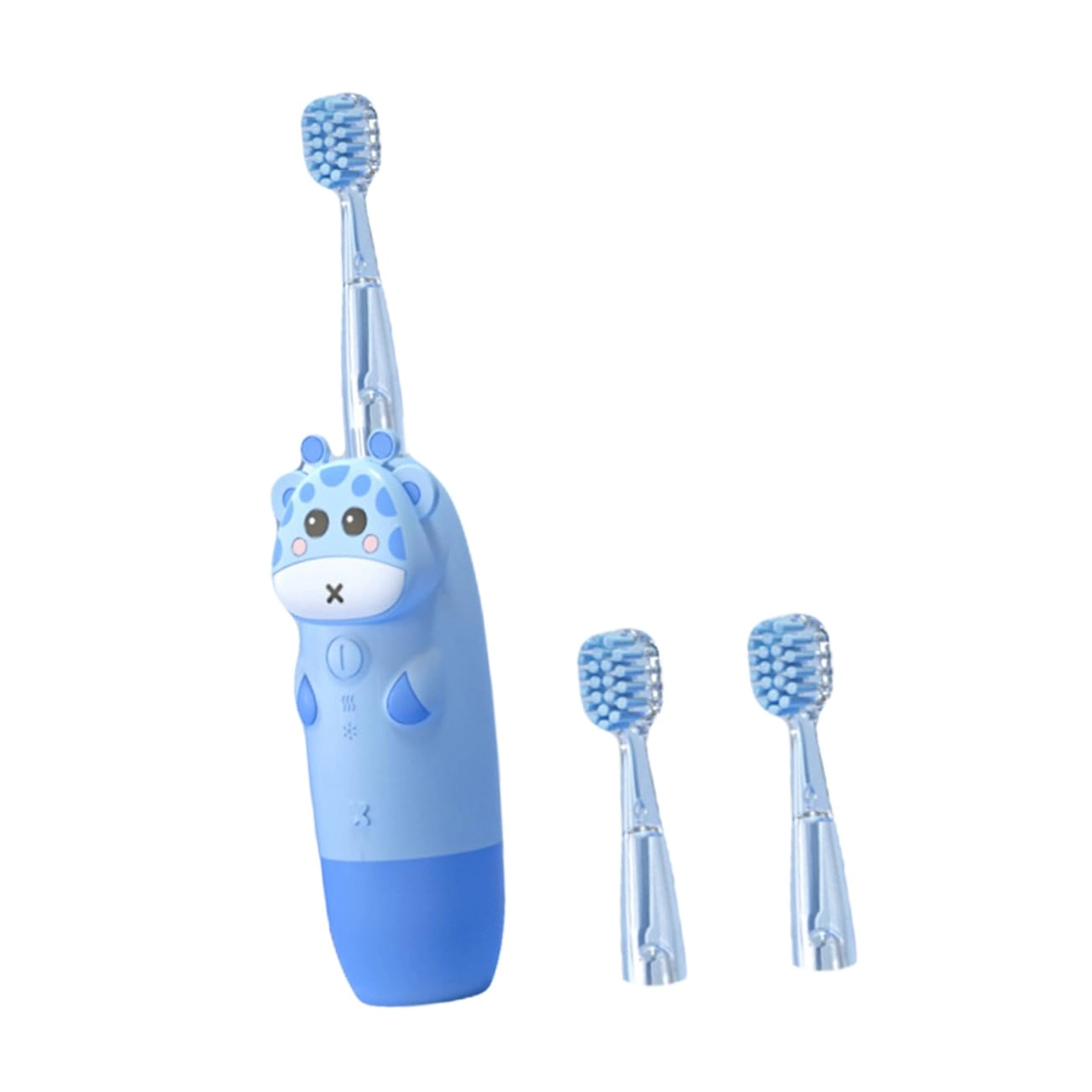 USB Rechargeable Kids Electric Toothbrush - 2 Brush Heads Sonic Vibration