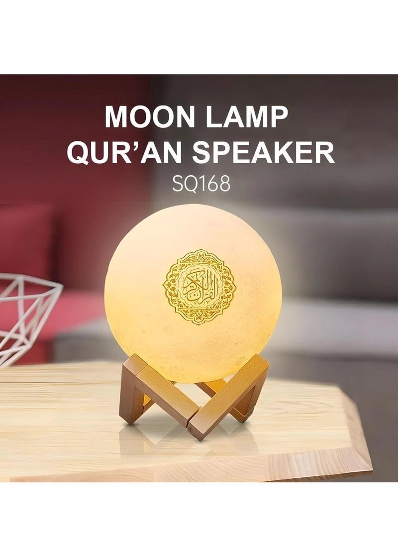 Moon Lamp Quran Speaker - 7-Color LED