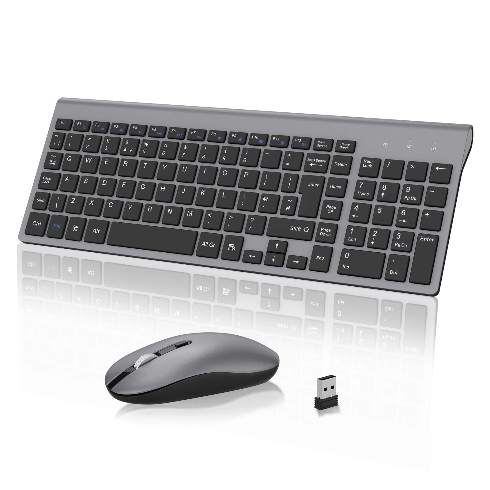 Wireless Keyboard Mouse Combo - UK Wireless