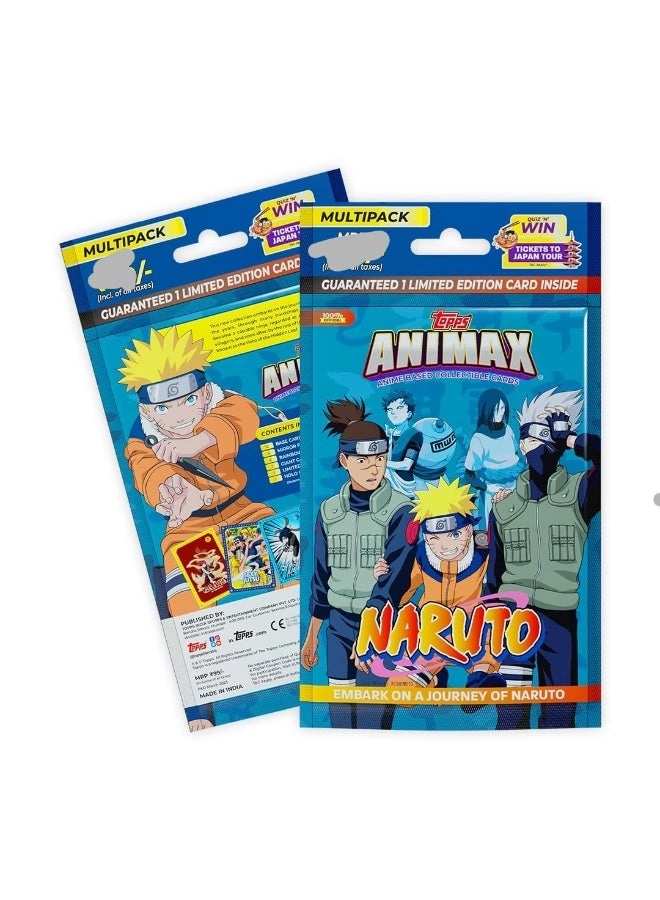 Animax Naruto Collectible Card Game - Multipack of 12