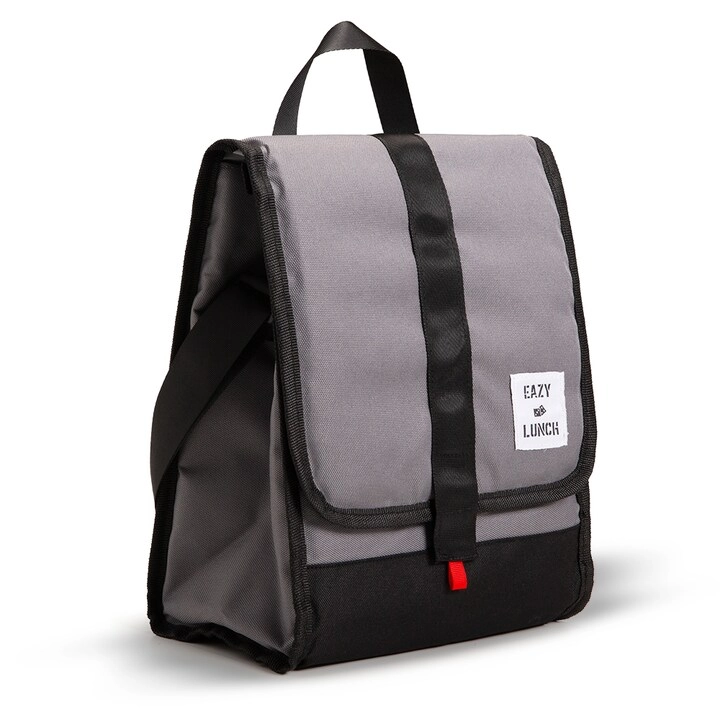 SAM BOX FZE Lunch Bag - Grey & Black