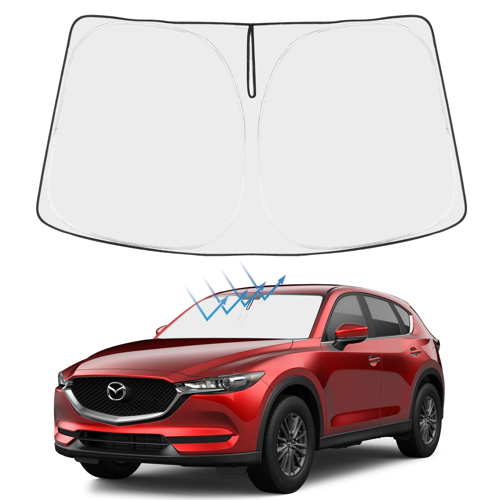 Proadsy Front Windshield Sun Shade - Mazda CX-30 2020|2021|2022|2023|2024|2025