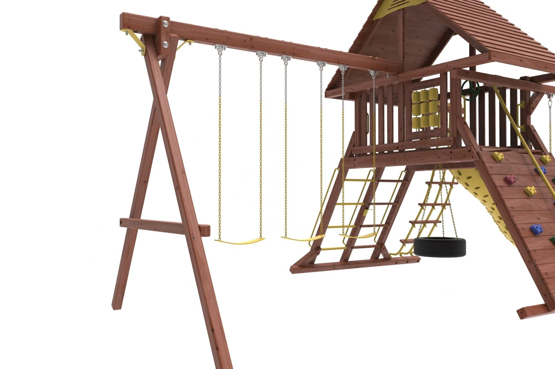 Discovery Den - 3 swings Wave slide
