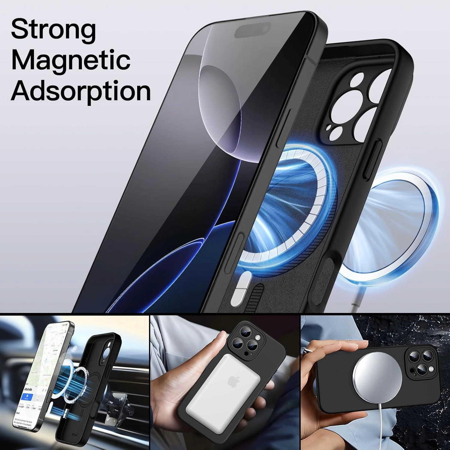 Magnetic Phone Case with MagSafe for iPhone 16 Pro