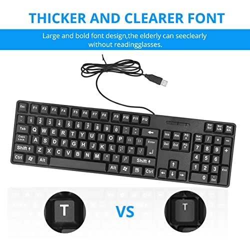 Large Print Keyboard - Wired