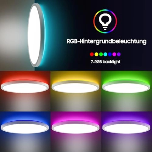 LED Ceiling Light - 3000-6500K Dimmable